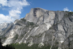 Half Dome provides for a nice view from Washington Column