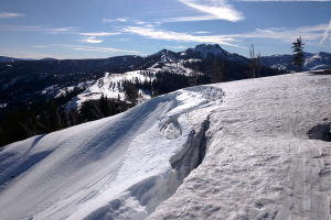 Mt Andersen's north face in the distance shows the first real objective