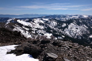 Looking south, great view of Squaw Valley and Lake Tahoe