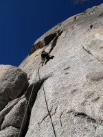 Launched up the crux