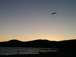 Paragliders over Lake Tahoe (Kings Beach). Looks fun!