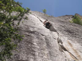 Climbing Catchy at the Cookie Cliff