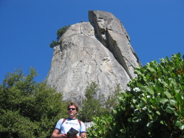 rich and the climb we did in the background