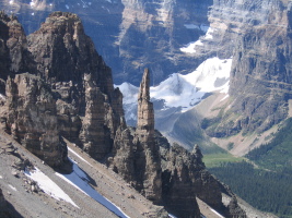 the grand sentinel (pinnacle in middle)