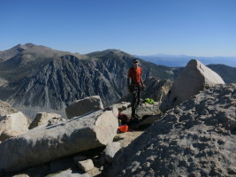 Switching into our climbing gear, preparing to descend down to the start of the climb. The descent is steep and extreme care has to be taken... I think it took us 40 minutes for that part alone.