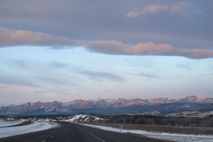 Highway 1 out of Calgary
