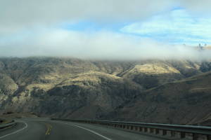 Driving through British Columbia towards Kelowna