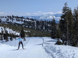 Excellent cross country skiing in between storms Excellent cross country skiing in between storms