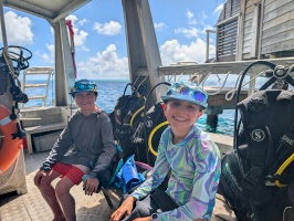 First ocean dive for the kids First ocean dive for the kids