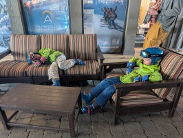 Tired kids after getting home at 1am - but we still rallied to go skiing on Sunday! Tired kids after getting home at 1am - but we still rallied to go skiing on Sunday!