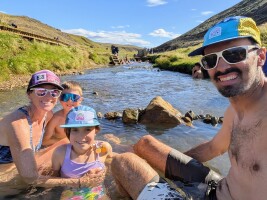 Soaking in the thermal river
