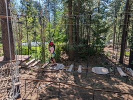 Penny's first time on the ropes course