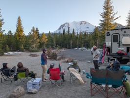 Lassen in the background Lassen in the background